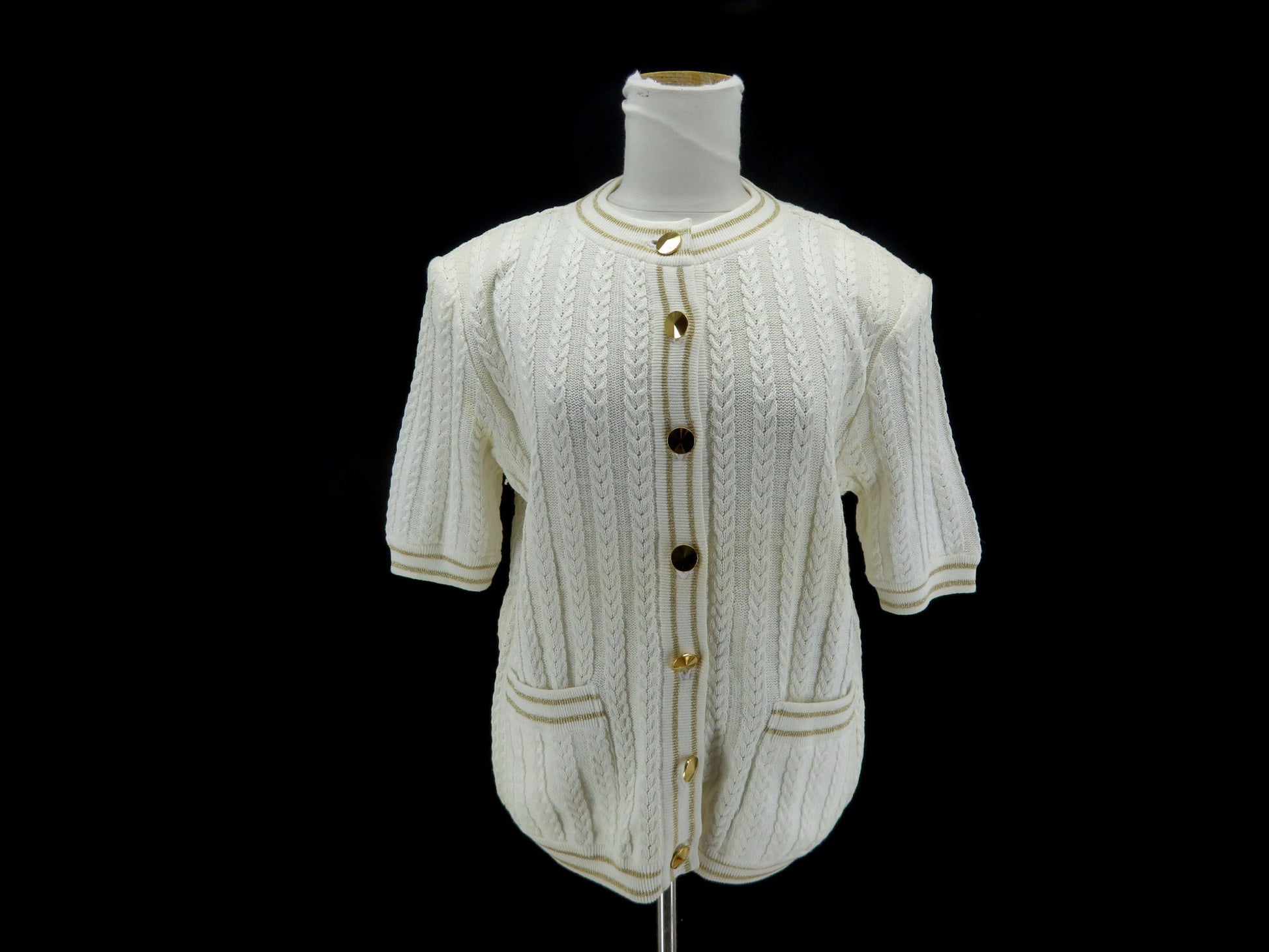 Yves Saint Laurent Yves Saint-Laurent Short Sleeve Cardigan