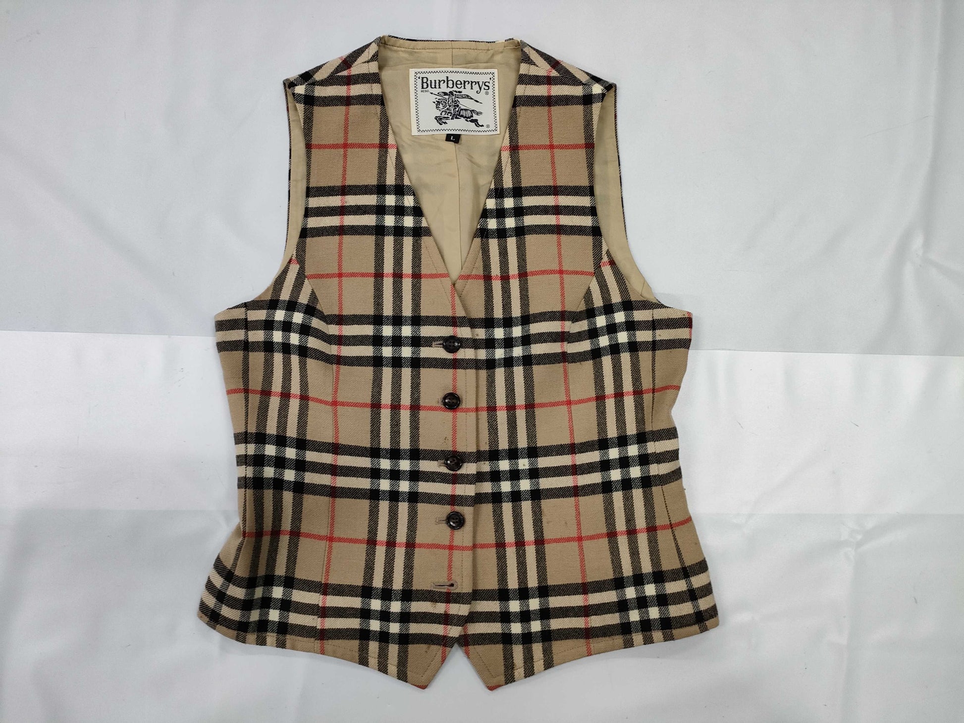 Burberrys Vest Size L C-TK83 Vest