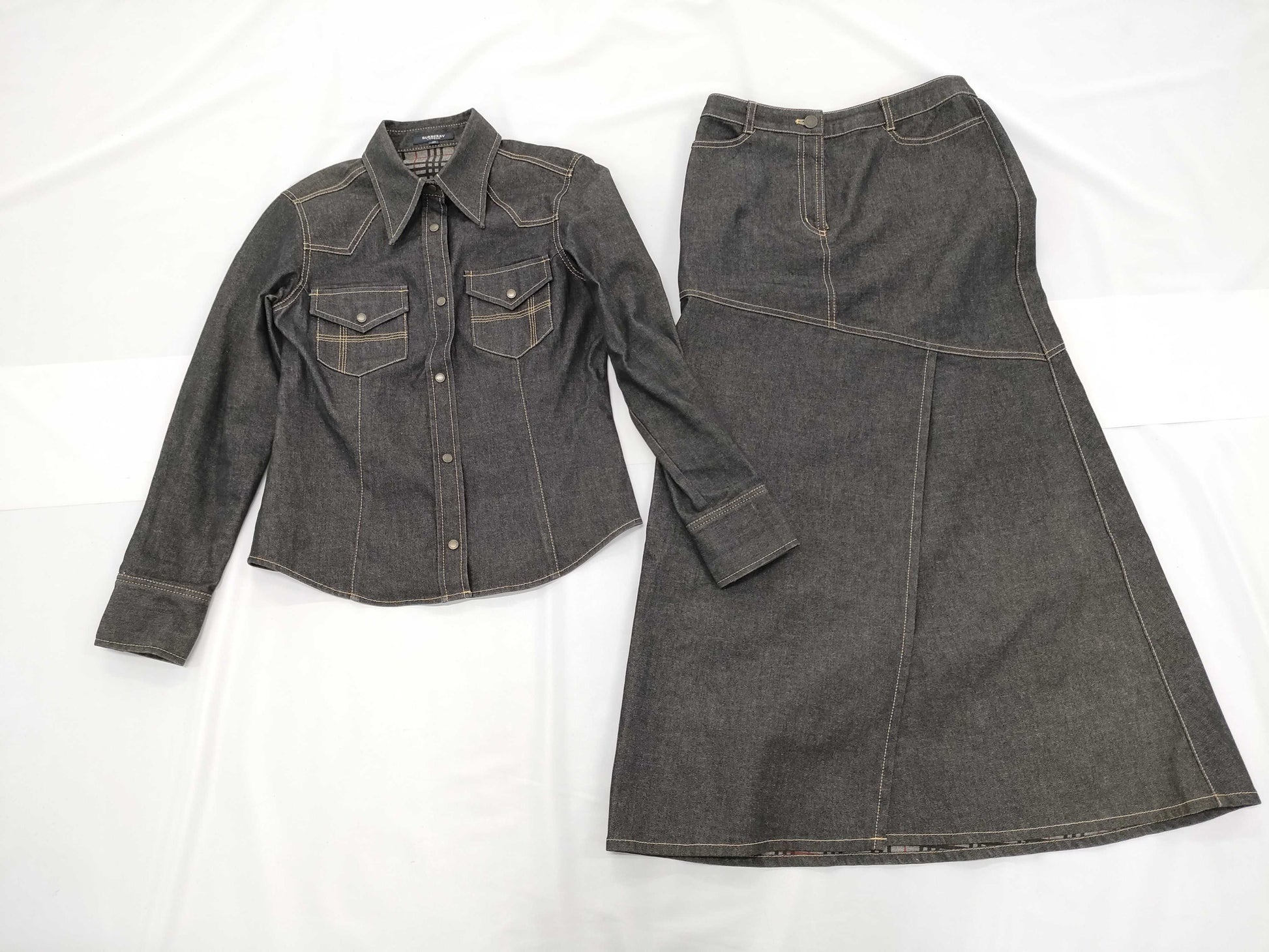 BURBERRY BURBERRY LONDON denim set, size 40, other apparel