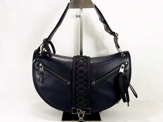 Dior Black Admit It Galliano Shoulder Bag, 06-MA-0092, W30cm , Excellent Condition, AB