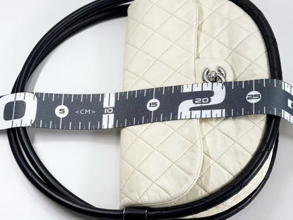 CHANEL Hula Hoop, Two-tone, W28cm, Approx. 18th Series [Sealed], Silver Hardware, Handbag 18033428, Excellent Condition, AB