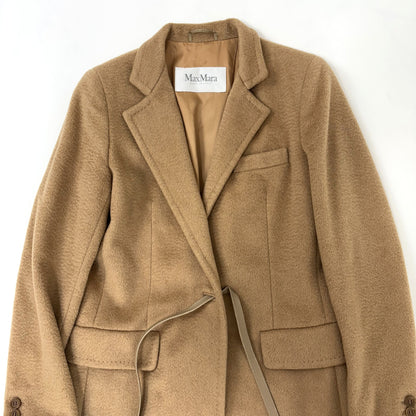 MaxMara MaxMara Camel 100% Coat Belted Coat