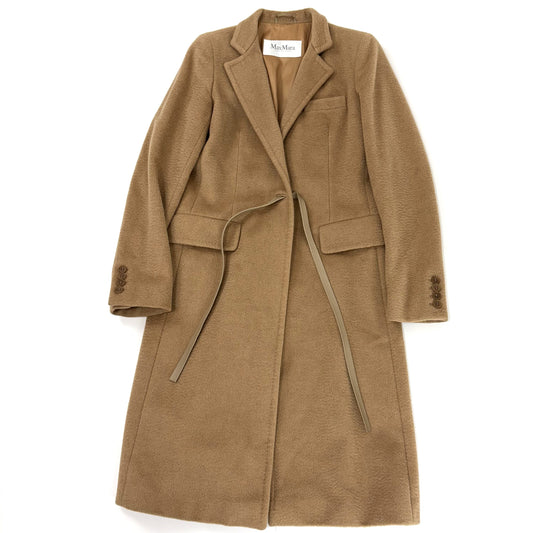 MaxMara MaxMara Camel 100% Coat Belted Coat