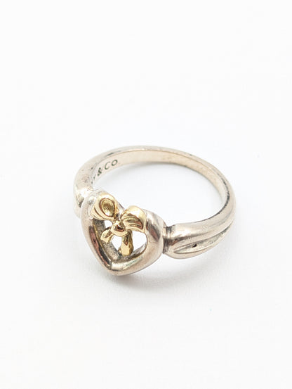 Tiffany & Co. Tiffany 750 Ribbon Combination 925 3.4g Ring