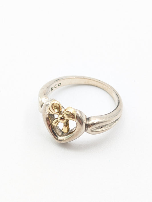 Tiffany & Co. Tiffany 750 Ribbon Combination 925 3.4g Ring