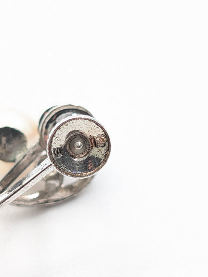 MIKIMOTO Pearl Diameter Approx. 6.1mm/6.3mm Sterling Silver 3.6g Earrings 