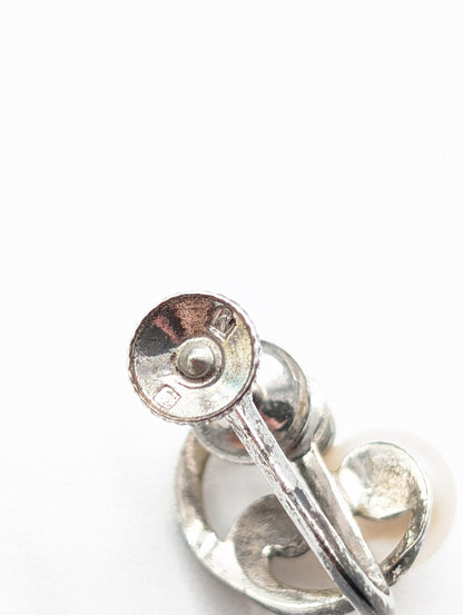 MIKIMOTO Pearl Diameter Approx. 6.1mm/6.3mm Sterling Silver 3.6g Earrings 