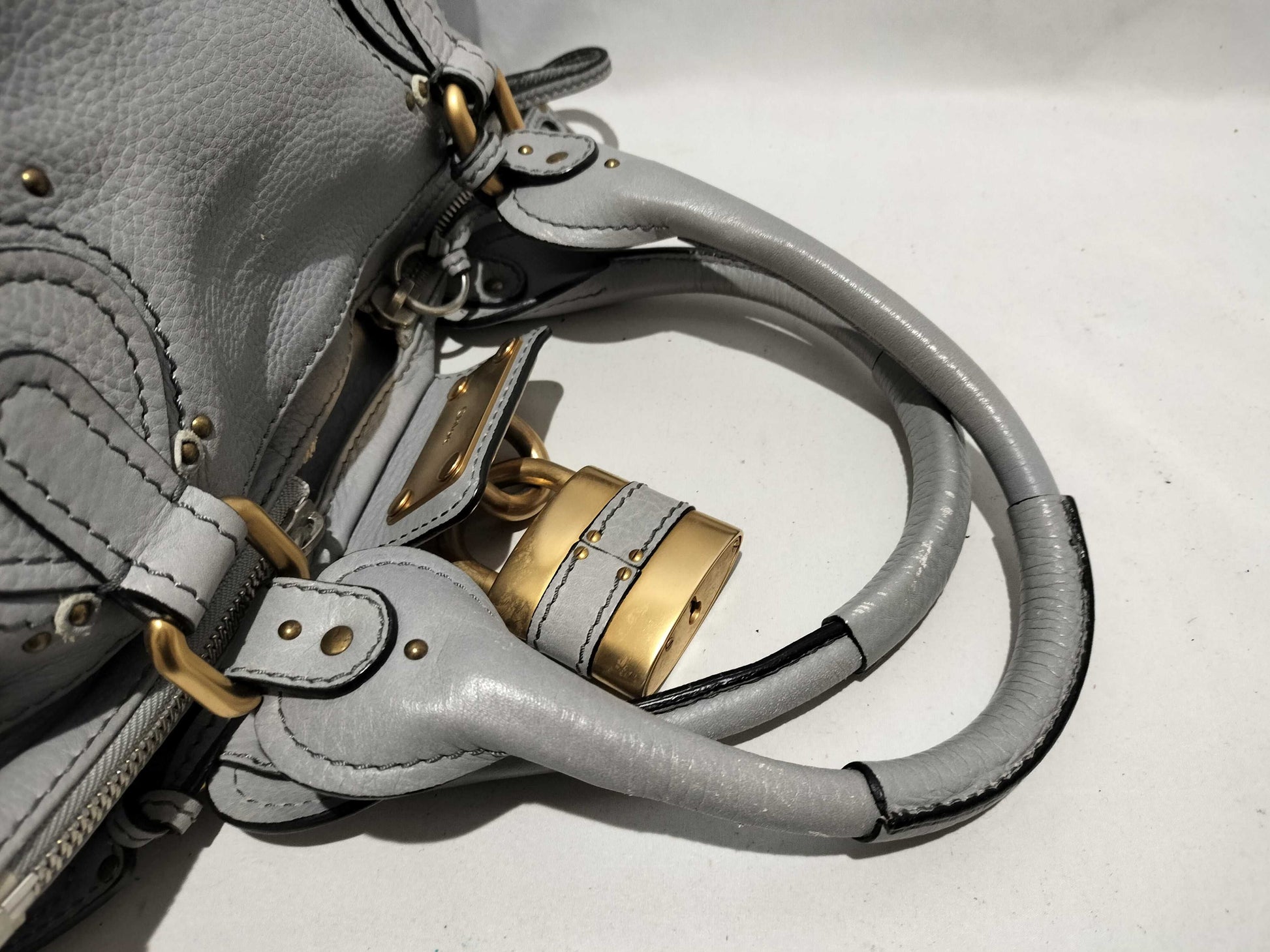 Chloe Paddington light blue handbag