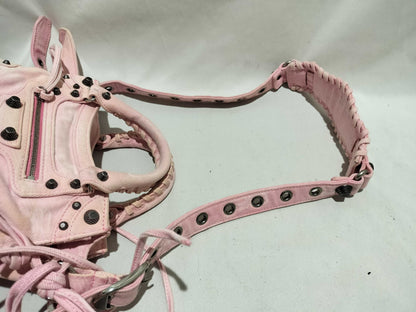 BALENCIAGA Neocagole Denim Shoulder Bag