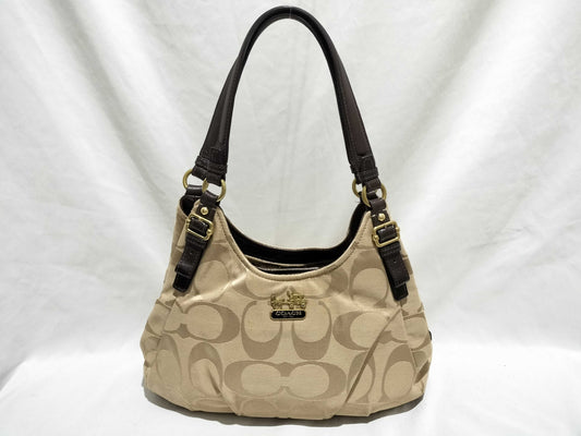 COACH Signature Coach Hobo Shoulder Bag Signature Shoulder Bag