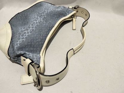 COACH Signature Coach Shoulder Bag Signature Blue Handbag