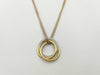 Cartier Trinity 3-Strand Chain Necklace, Au750/750, 17.1g 