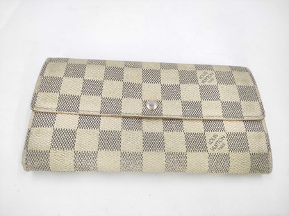 LOUIS VUITTON Damier Azur Wallet