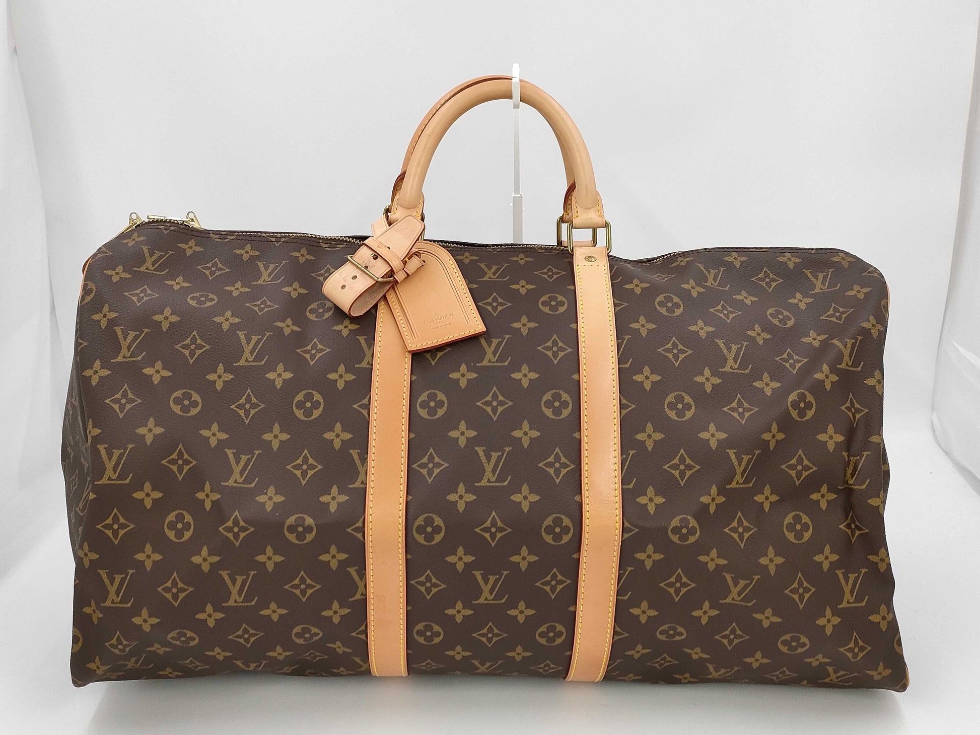 LOUIS VUITTON Monogram Keepall 55 Boston Bag