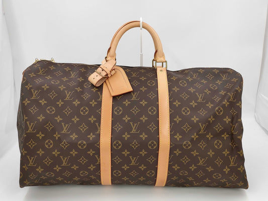 LOUIS VUITTON Monogram Keepall 55 Boston Bag