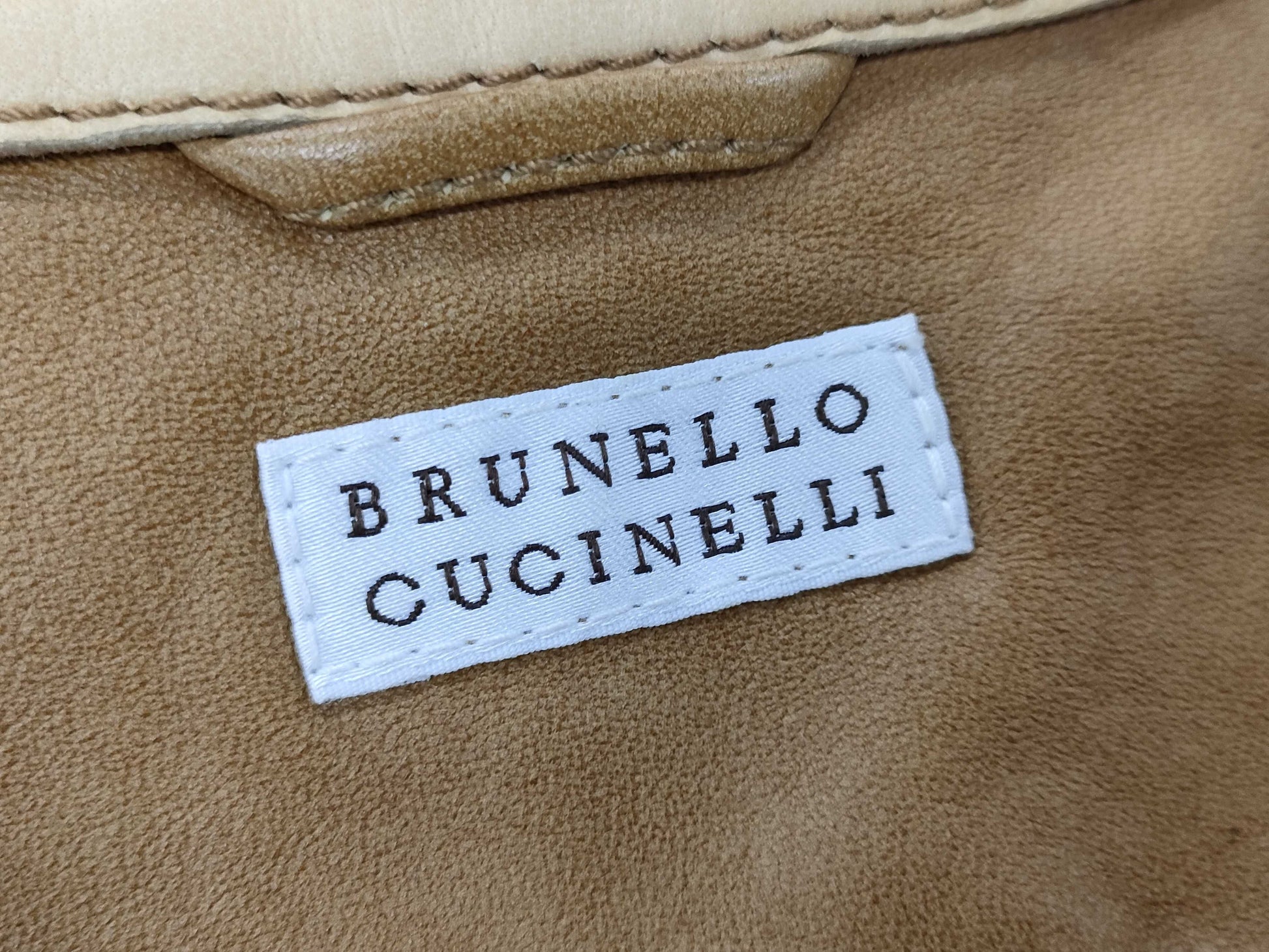 Brunello Cucinelli Leather Jacket XL Jacket