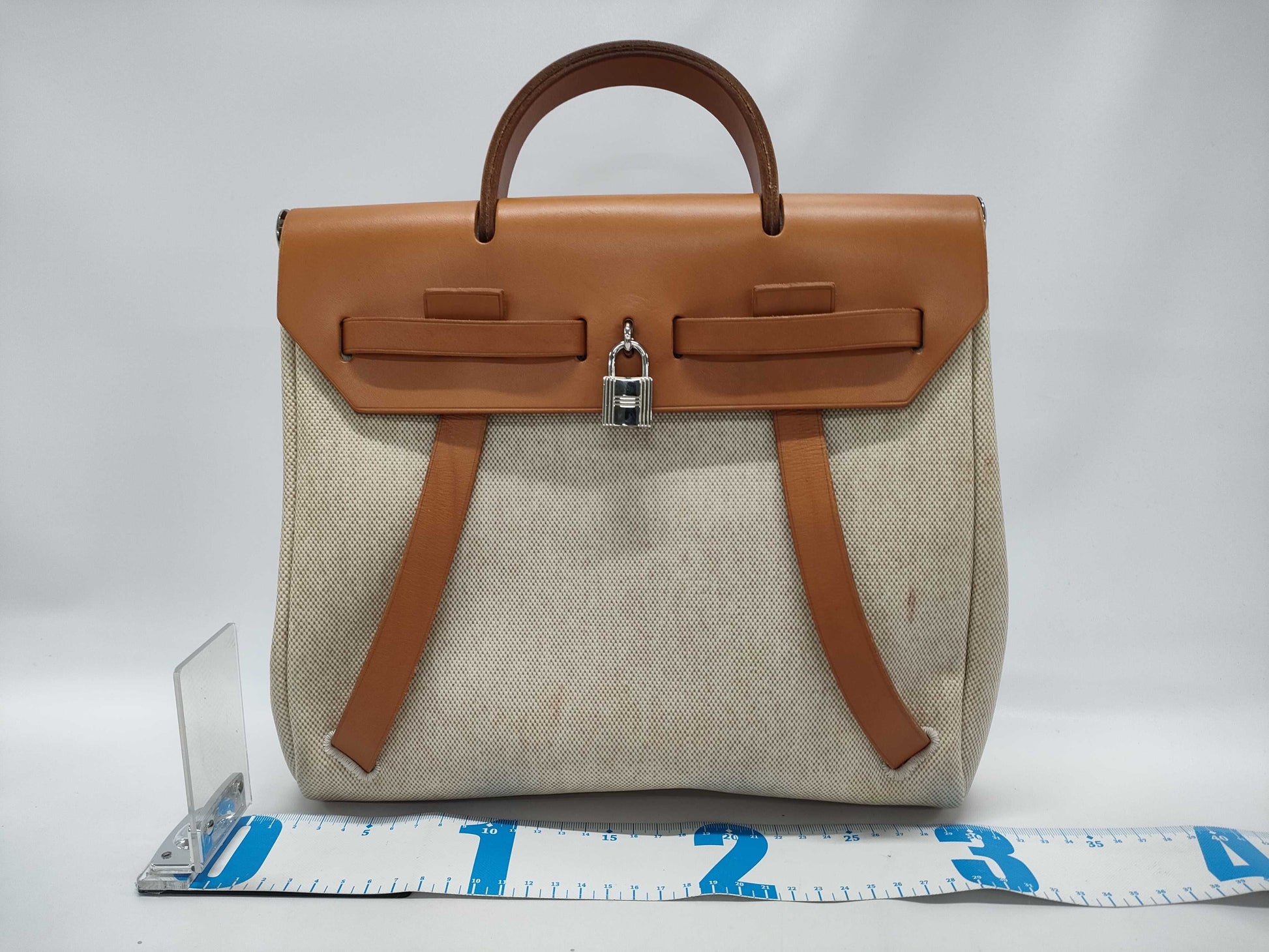 HERMES Airbag □C engraved spare bag with key/padlock dust bag shoulder bag