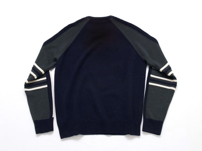 HERMES Men's Recent Wool Cashmere Designer Knit Tops, Size L