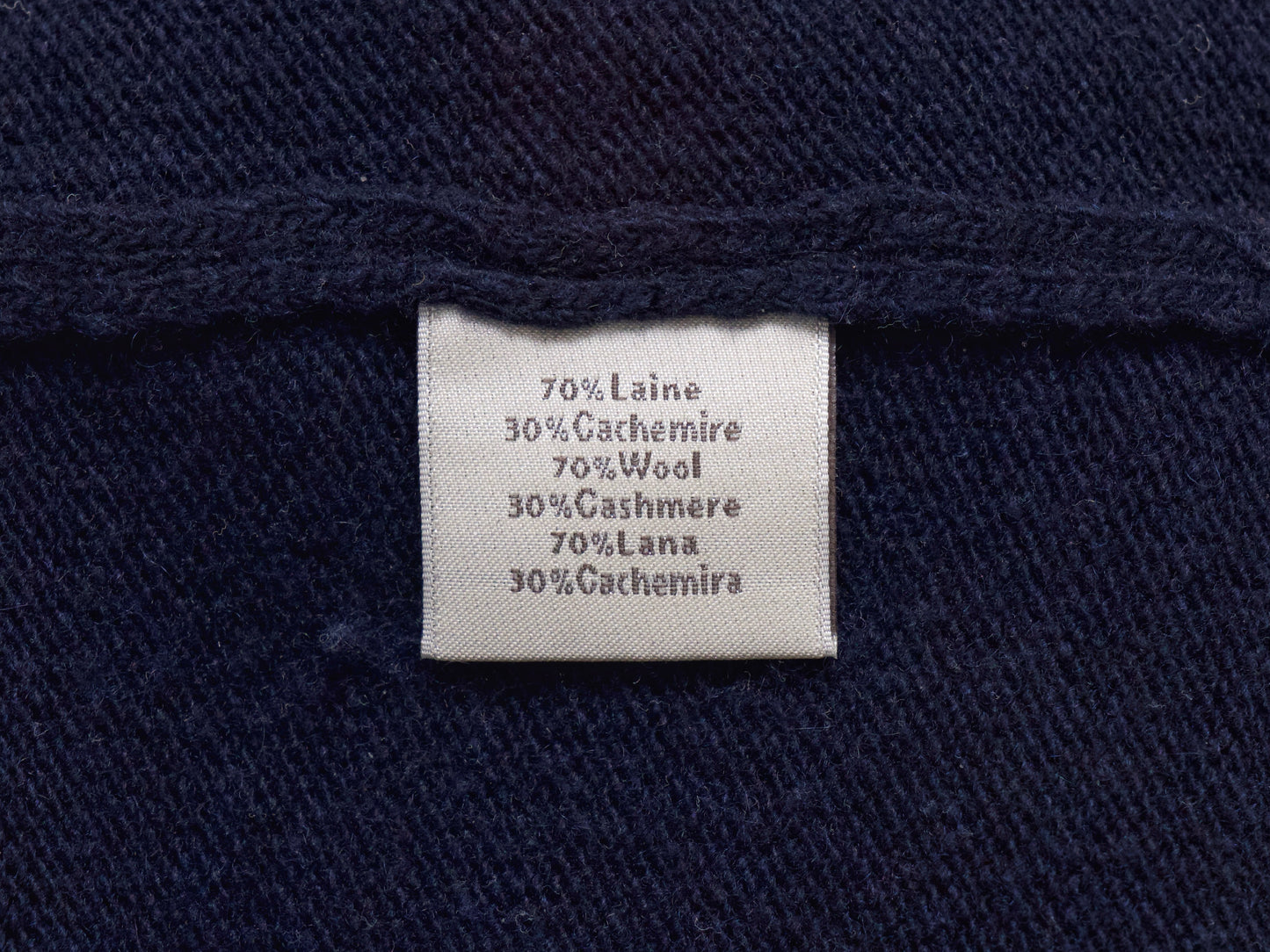 HERMES Men's Recent Wool Cashmere Designer Knit Tops, Size L