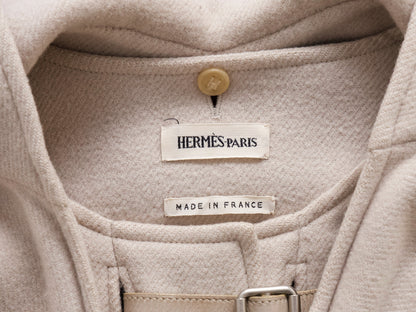 HERMES 2000 Margiela Leather Belt Duffle Bag Size 42 Uni Coat