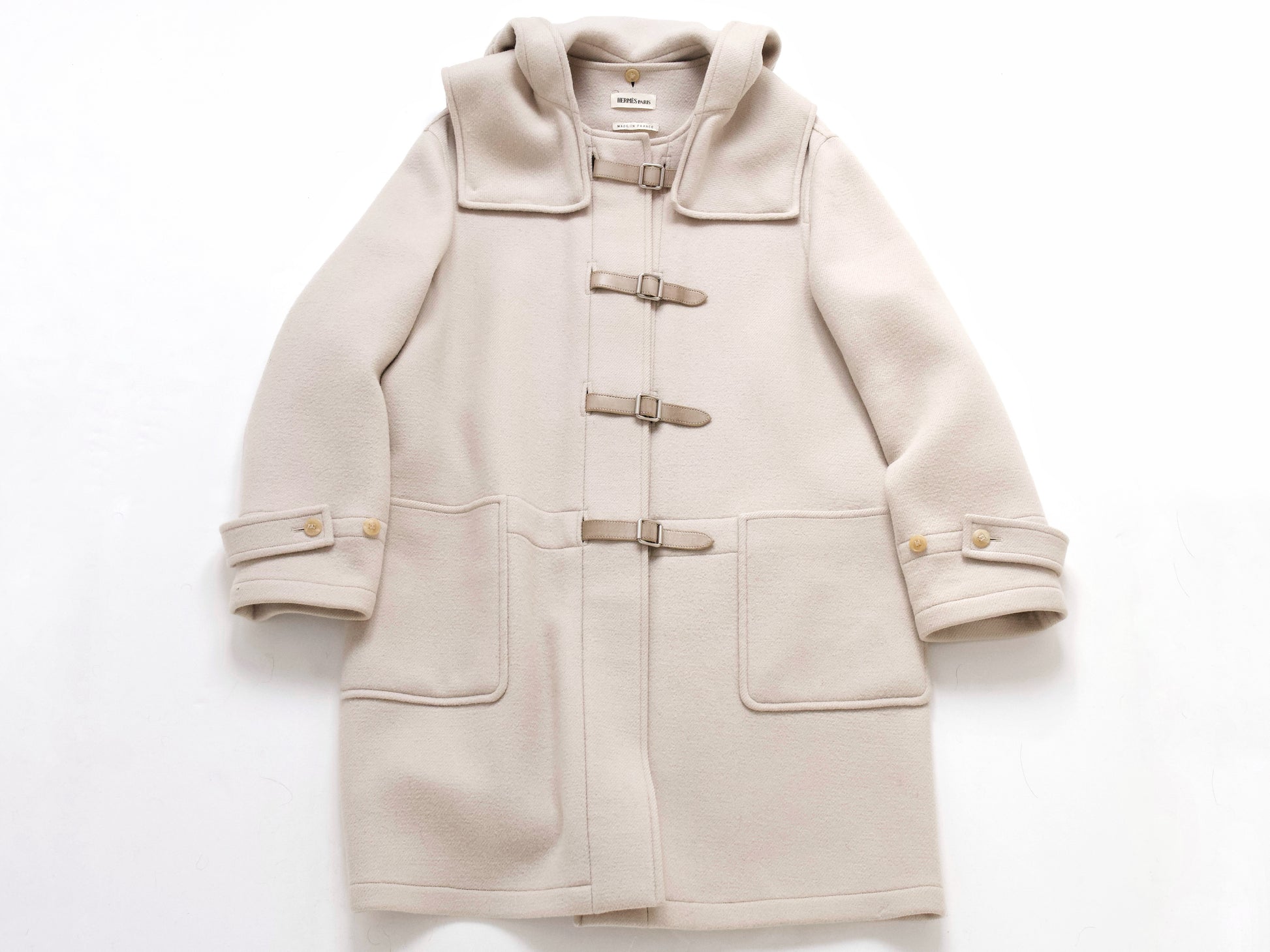 HERMES 2000 Margiela Leather Belt Duffle Bag Size 42 Uni Coat