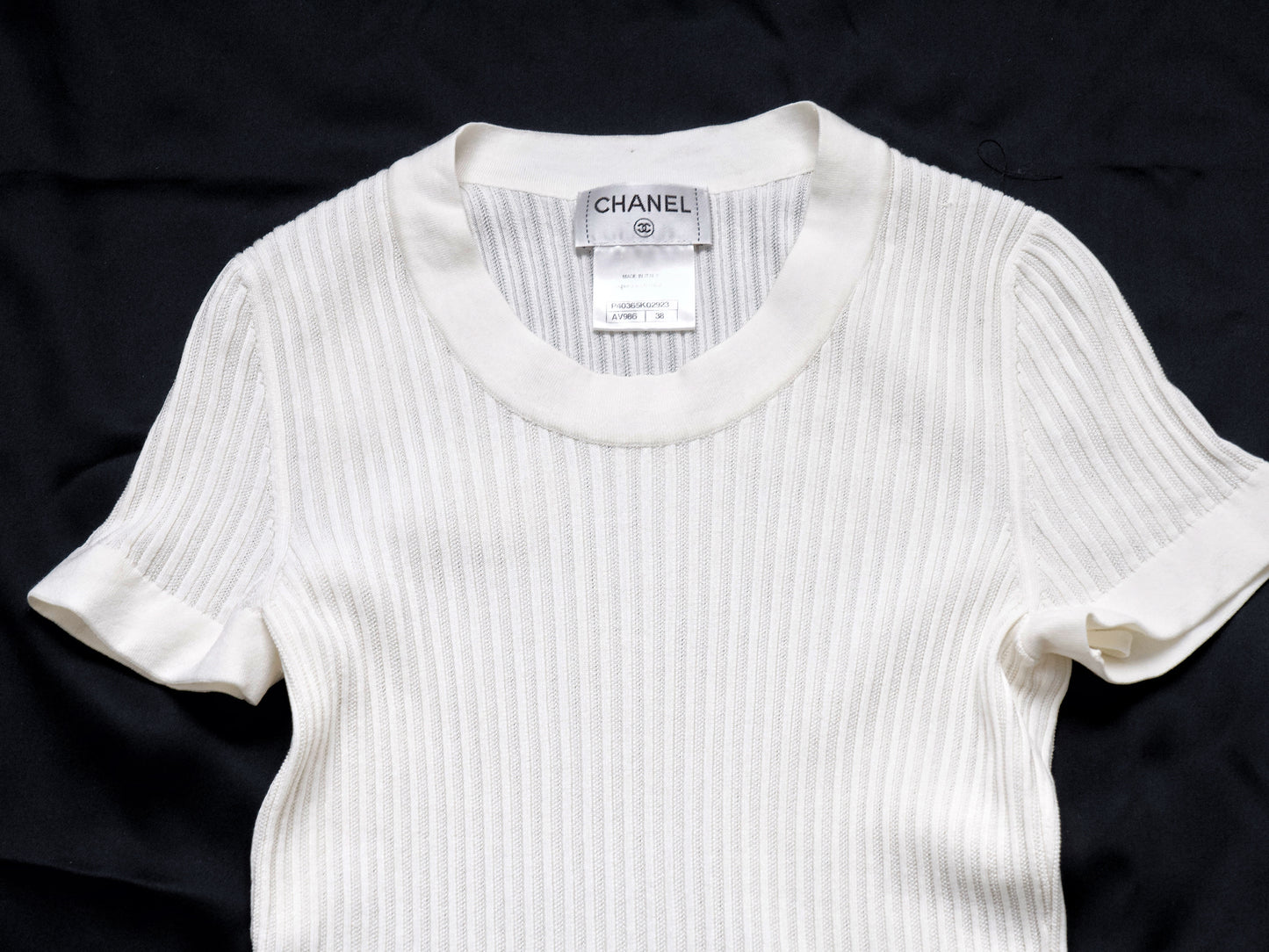 CHANEL Coco Mark CC Button Knit Dress
