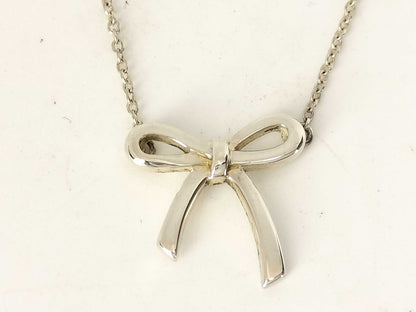 Tiffany & Co. Ribbon Necklace, SV925, 2.1g, 40cm