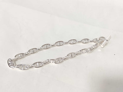 HERMES Chaine d'Ancre Necklace, GM29 Links, 23 Stamps, Ag925, 129.4g