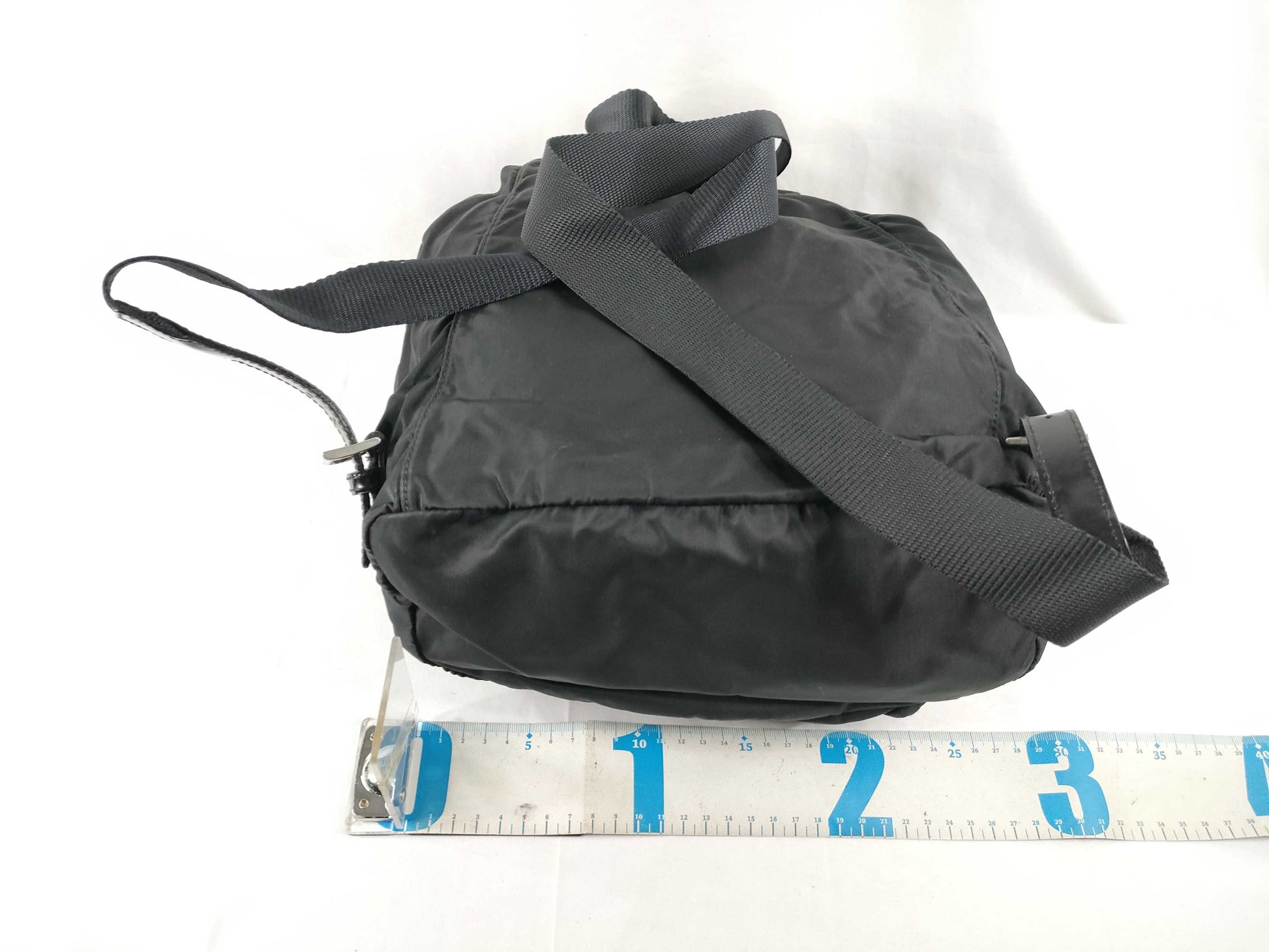 PRADA Nylon Prada Backpack Black Nylon Single Pocket Backpack