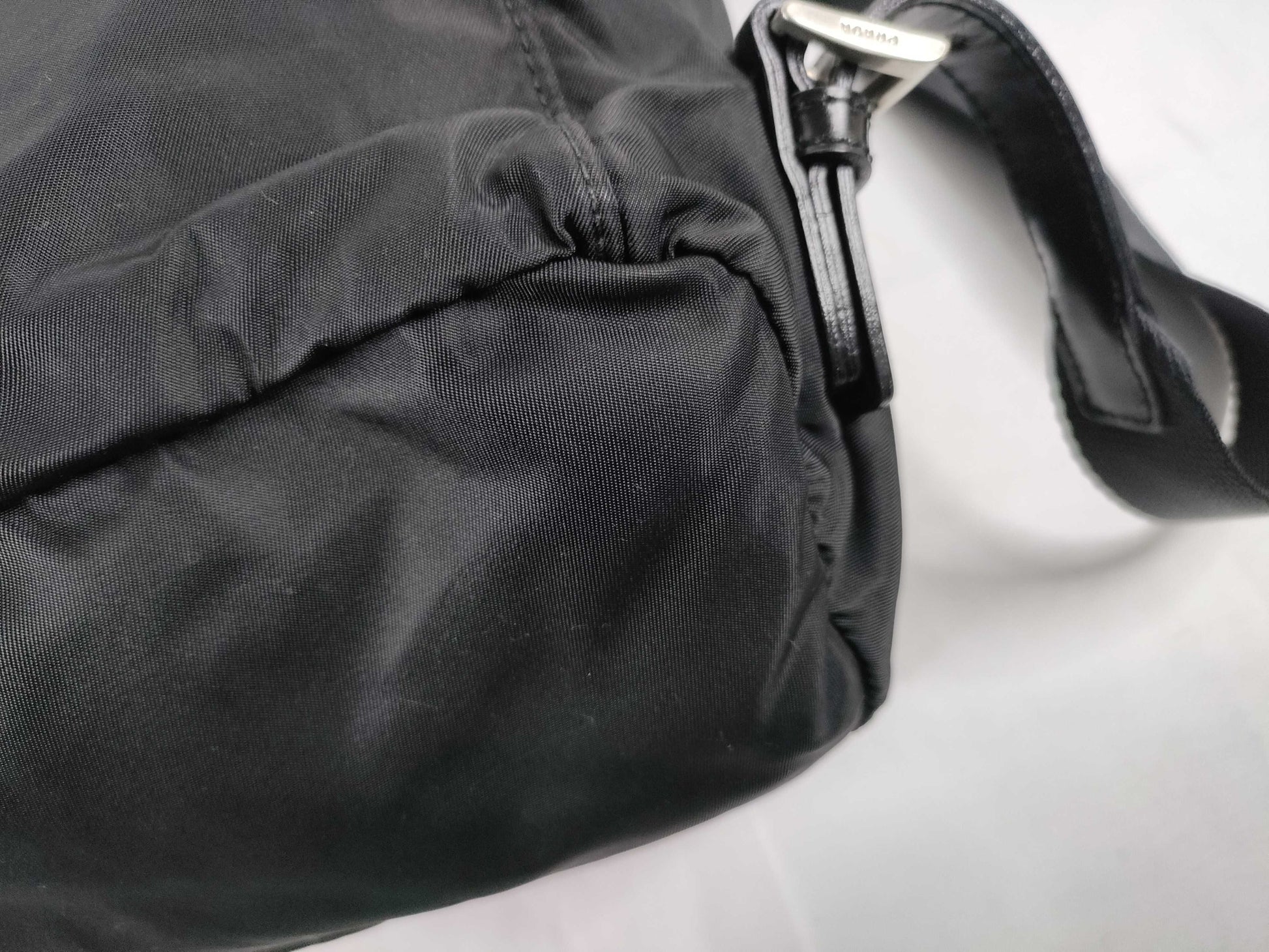 PRADA Nylon Prada Backpack Black Nylon Single Pocket Backpack