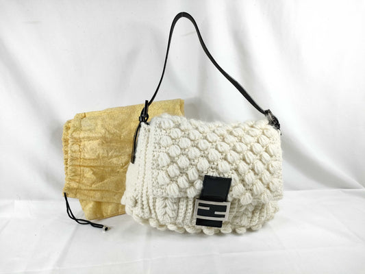 FENDI Mamma Knit Shoulder Bag