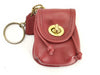 COACH Key Ring Pouch, Calfskin, Red