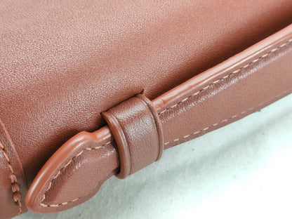 COACH C3486 2-Way Shoulder Bag, Brown Calfskin, Handbag