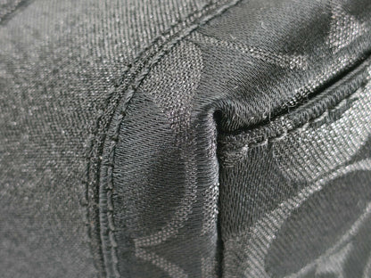 COACH Signature 42019 Signature Handbag Canvas/Leather Black Handbag