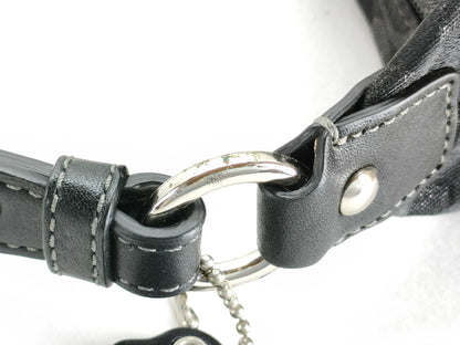 COACH Signature 42019 Signature Handbag Canvas/Leather Black Handbag