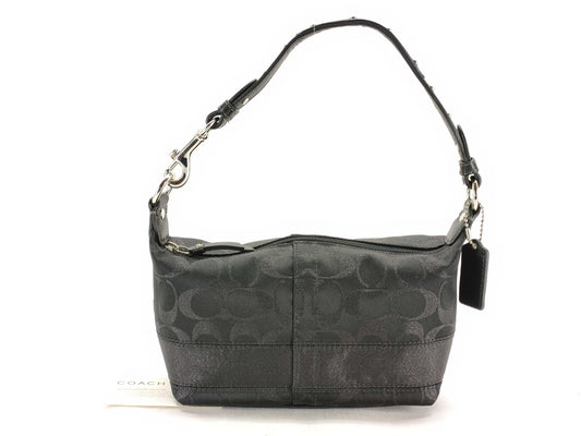 COACH Signature 42019 Signature Handbag Canvas/Leather Black Handbag