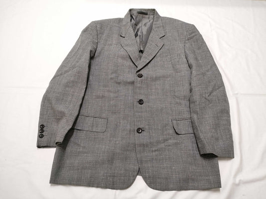 COMME des GARCONS AD1997 Tanaka Homme Jacket Comme des Garçons Homme Check Wool Linen Jacket