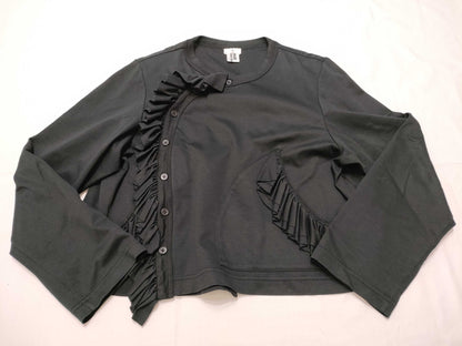 COMME des GARÇONS noir kei ninomiya COMME des GARÇONS cardigan, Chinese pattern, ruffle, noir kei ninomiya, Comme des Garçons AD2020 top