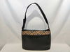 BURBERRY Nova Check Leather One-Shoulder Handbag in Black