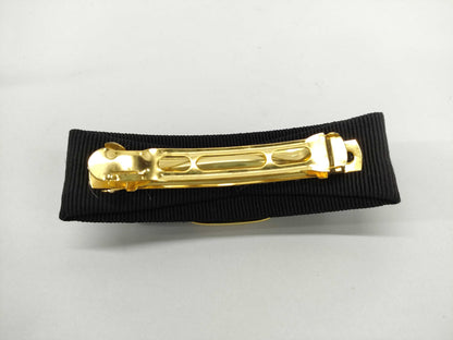 Salvatore Ferragamo Vara Ferragamo Barrette Black Hair Accessory