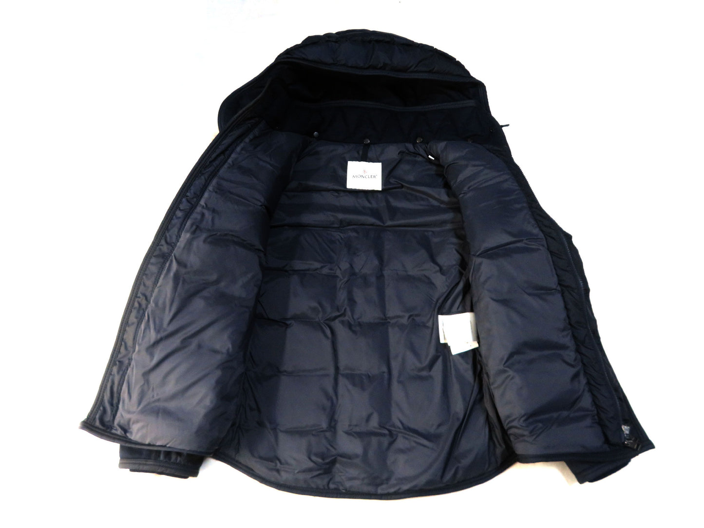 MONCLER RYAN Wool and Nylon Down Jacket, Navy