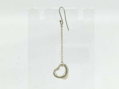 Tiffany & Co. Tiffany Open Heart Earrings, SV925 Silver, 1.1g, Single Earring
