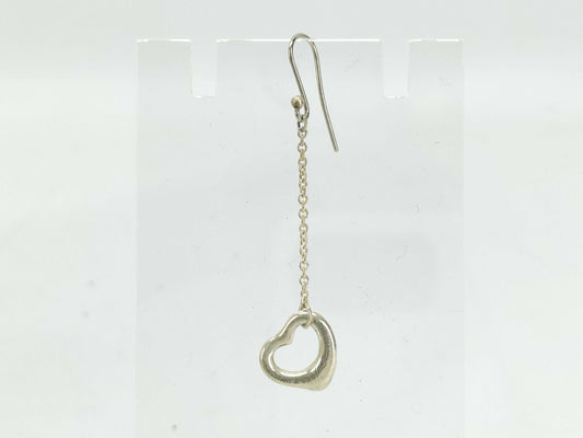Tiffany & Co. Tiffany Open Heart Earrings, SV925 Silver, 1.1g, Single Earring