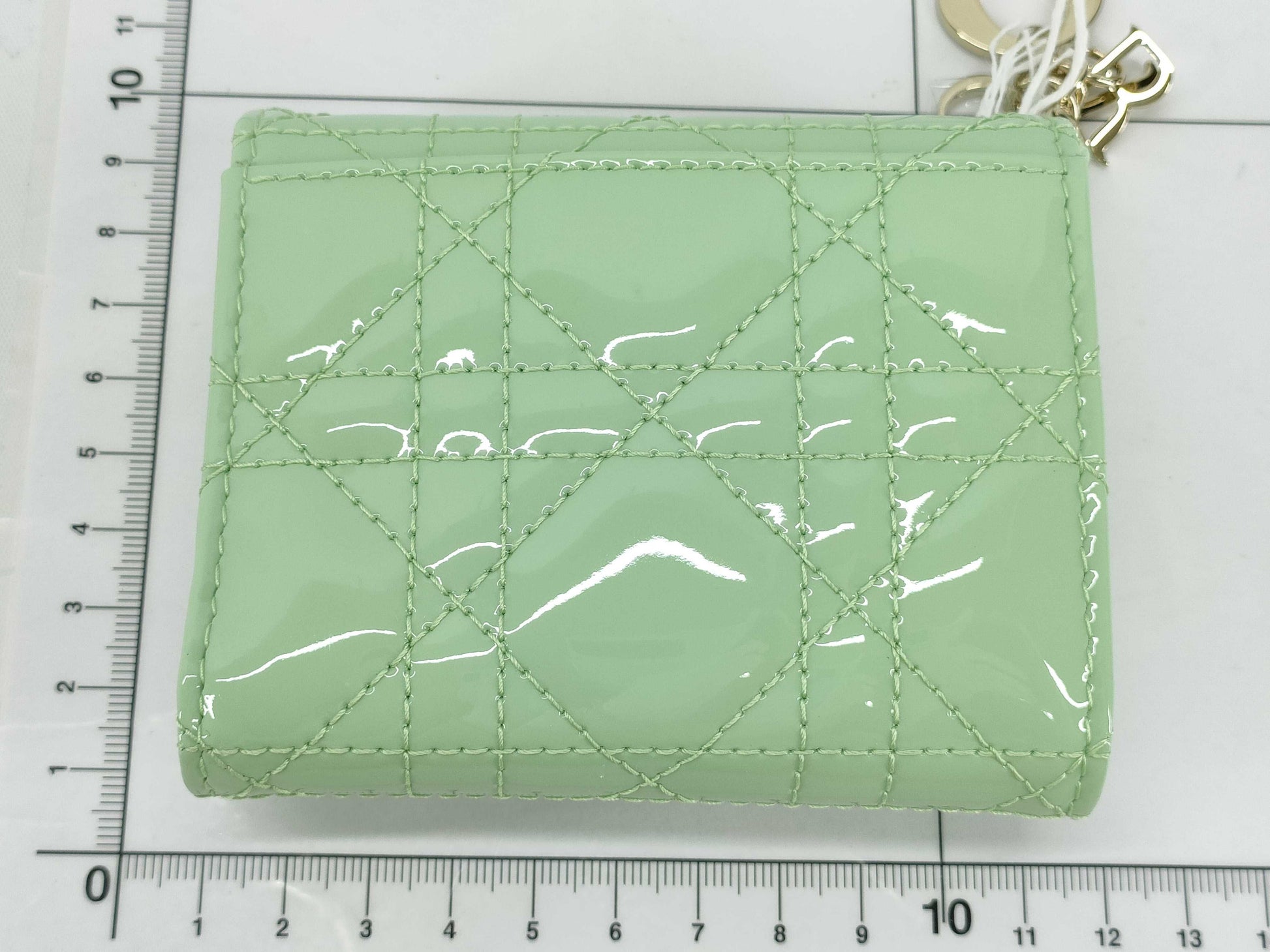 Dior Lady Dior Lotus Wallet Green Wallet