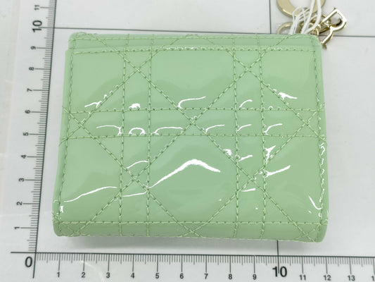 Dior Lady Dior Lotus Wallet Green Wallet