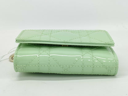 Dior Lady Dior Lotus Wallet Green Wallet