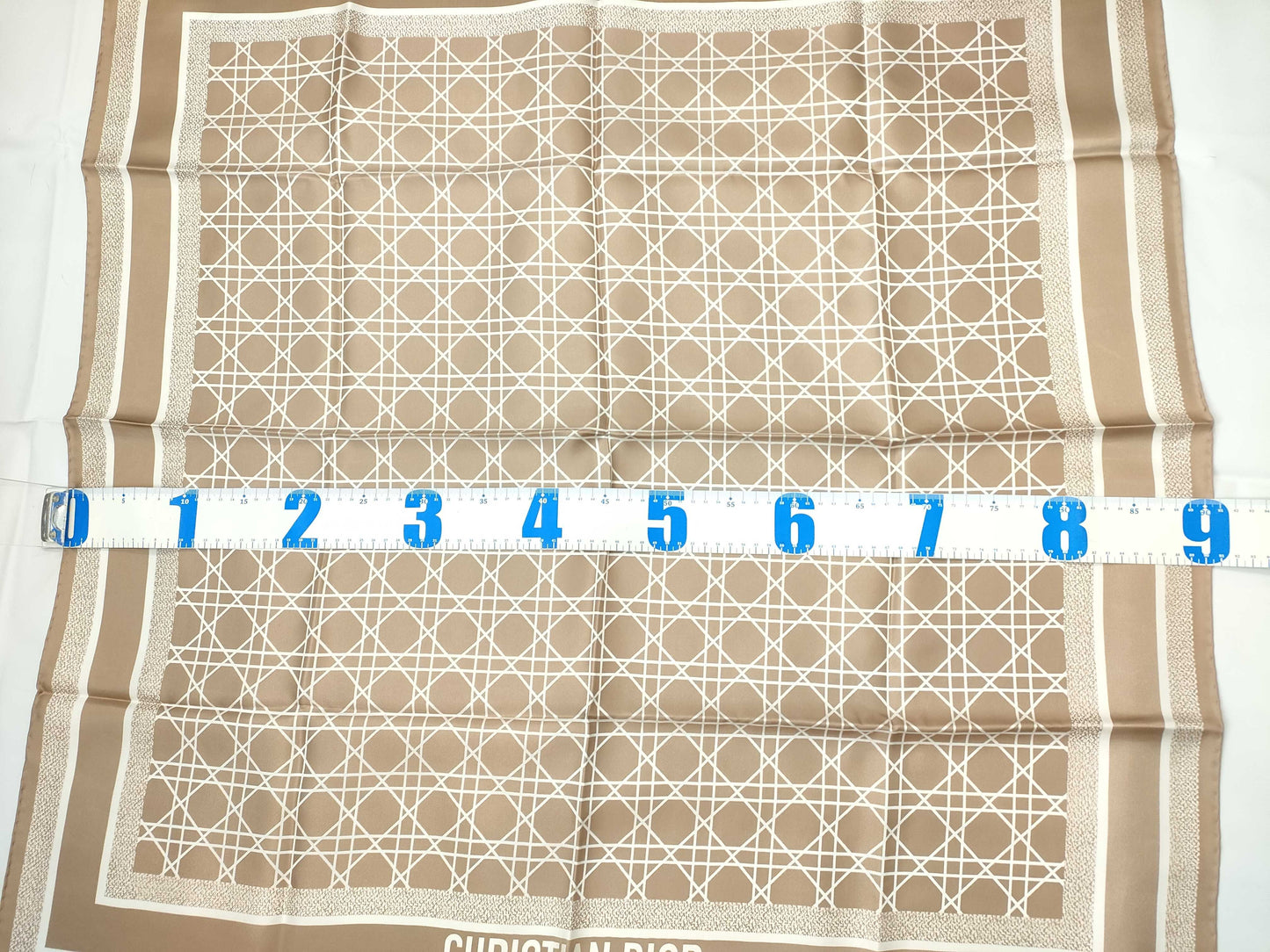 Dior Silk Scarf Pink Beige