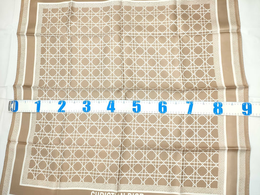 Dior Silk Scarf Pink Beige