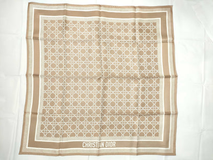 Dior Silk Scarf Pink Beige