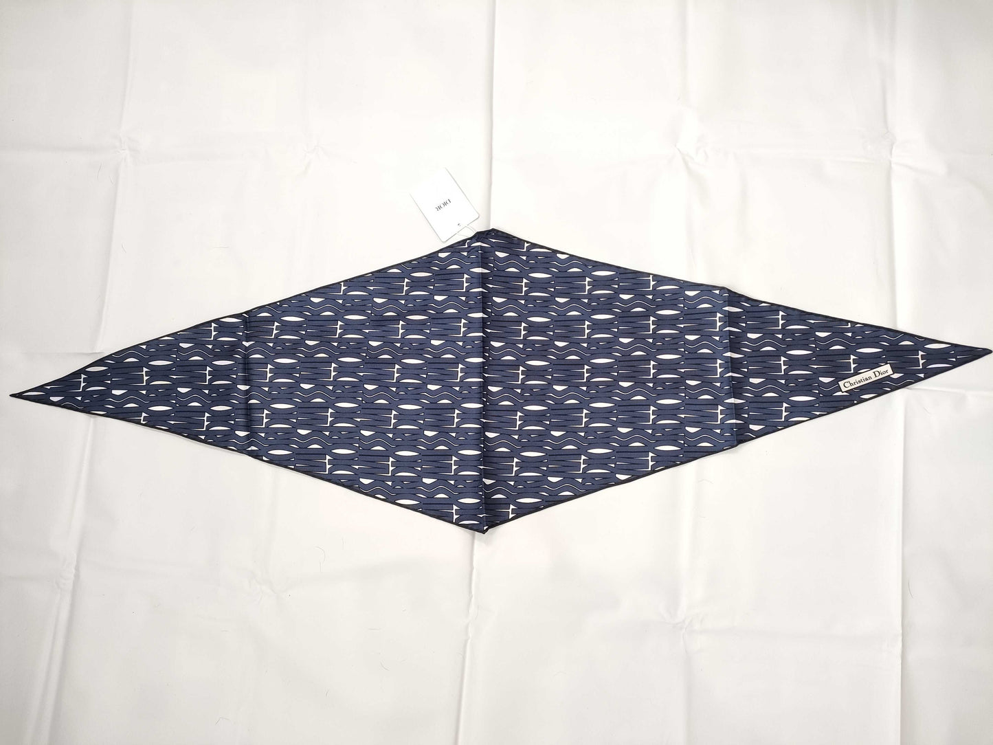 Dior Silk Scarf Blue Scarf